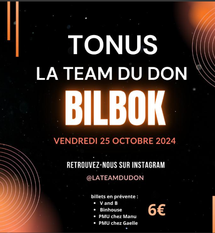 EVENEMENT LE VENDREDI  25 OCTOBRE 