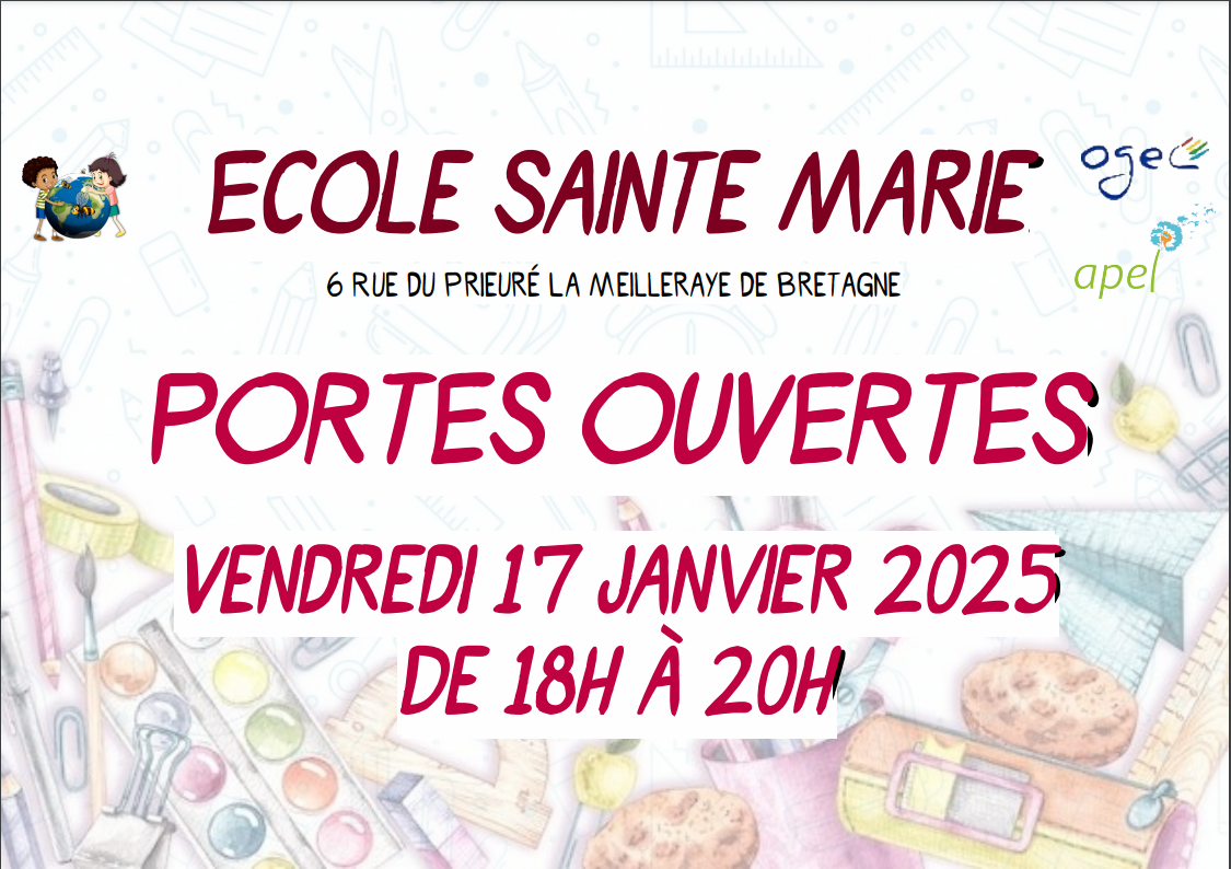 PORTES OUVERTES ECOLE SAINTE MARIE