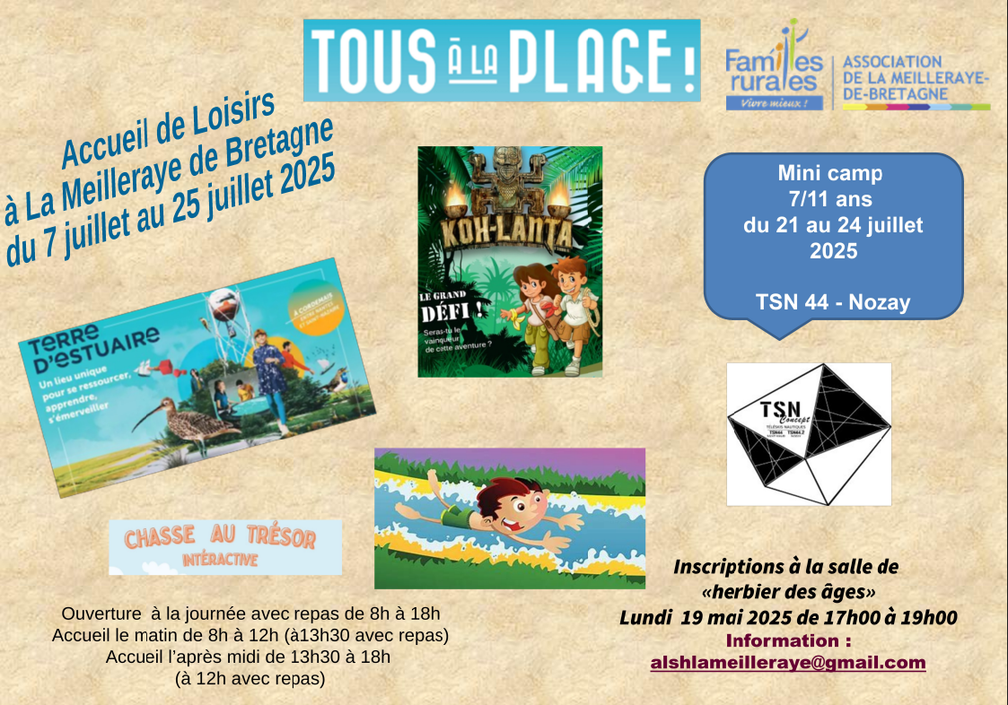 ACTIVITES CENTRE DE LOISIRS ÉTÉ 2025