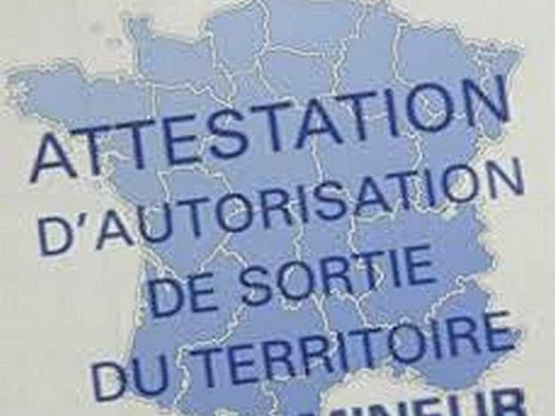 Autorisation de sortie de territoire des mineurs