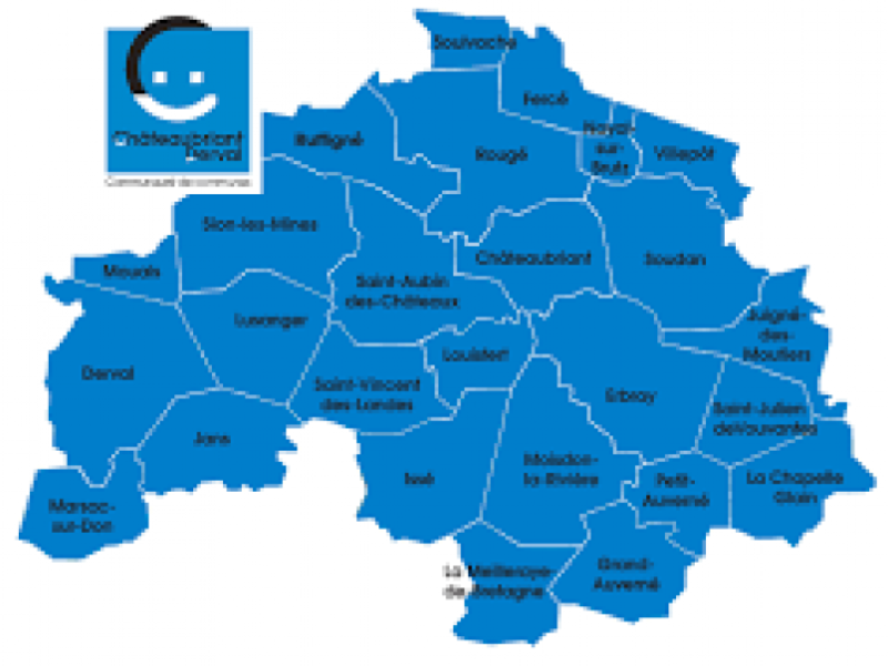 Les 26 communes de la CCCD