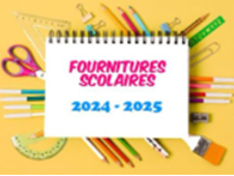 FOURNITURES SCOLAIRES 
