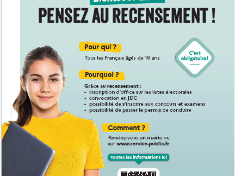 recensement citoyen 16 ans obligatoire