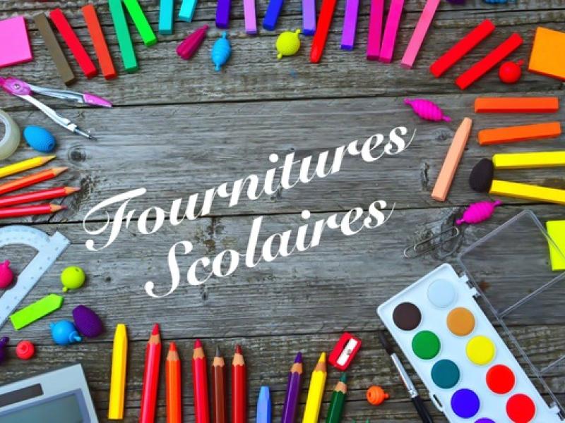 FOURNITURES SCOLAIRES 