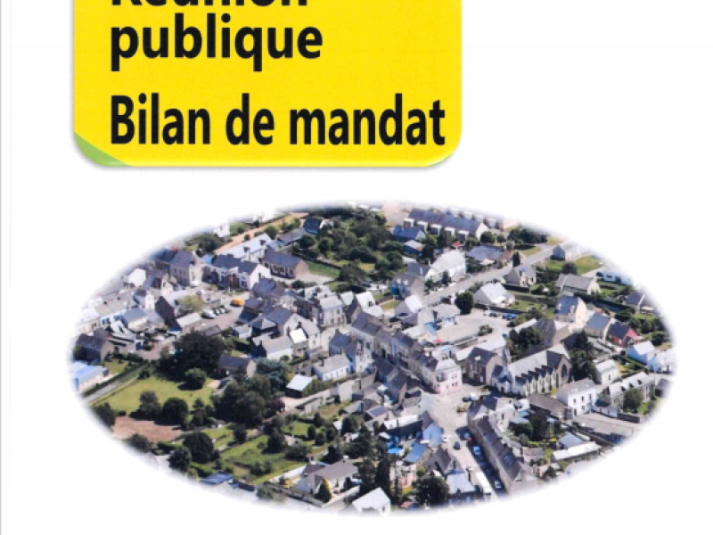 Consultation en mairie du BILAN DE MANDAT