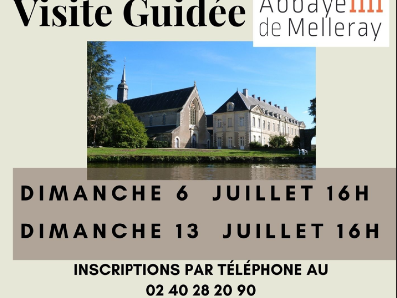 VISITE GUIDEE ABBAYE 6 ET 13 JUILLET 2025